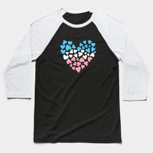 Trans Hearts Baseball T-Shirt